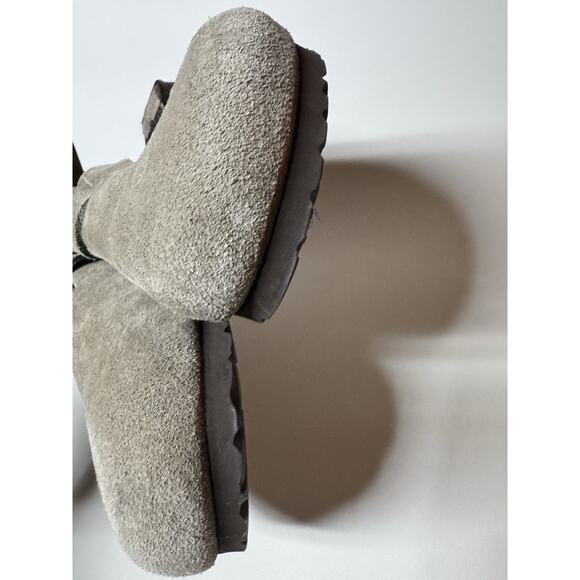 Birkenstock Boston Clogs Taupe Suede Leather Unisex Men 8 Women 10 Size 41 - Picture 8 of 13